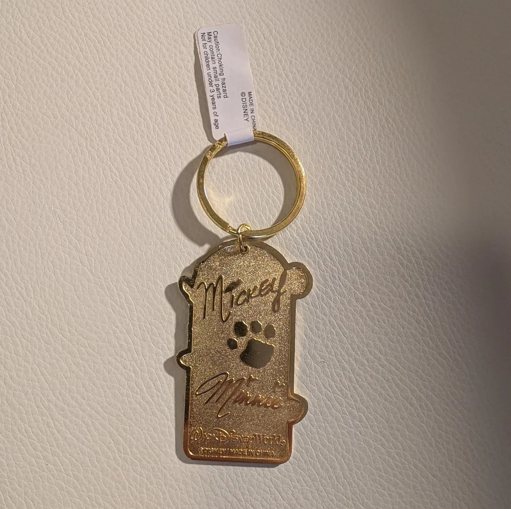 NWT Walt Disney World Mickey Minnie "Grandpa" Keychain - Picture 2 of 2